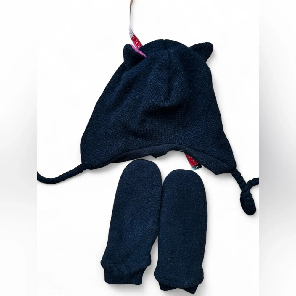 Land’s End Kids Gloves with Kitty Hat